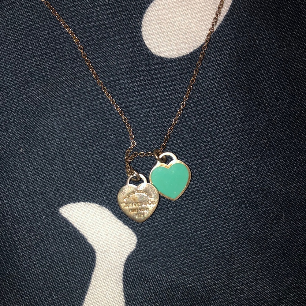 Return to Tiffanys Necklace Double Hearts